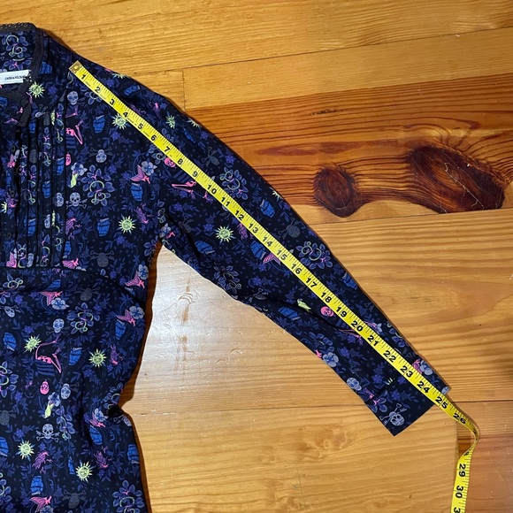 Zadig & Voltaire Pirate Skeleton Floral Sailor Spooky Tattoo Dress - Picture 12 of 16